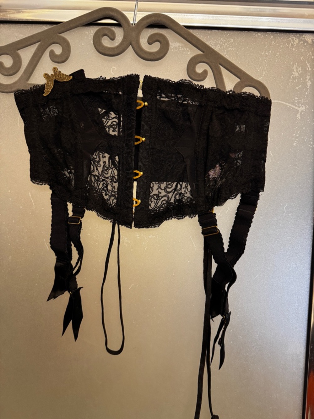 Agent Provocateur Mercy Waspie Black Lace